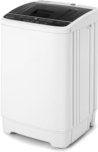 Portable Washing Machine, Fully Automatic Mini Washer & Spin Dryer with Drain Pump For Camping Dorms Apartments College Rooms (3.5 KG Capacity, 8 Program, 6 Water Levels)[Energy Class A+]