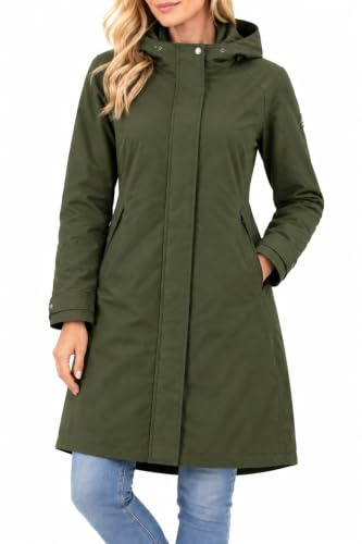 Zwillingsherz Damen Jacke Parka Keep Smiling – Happy bequeme Passform schützen zuverlässig vor Wind