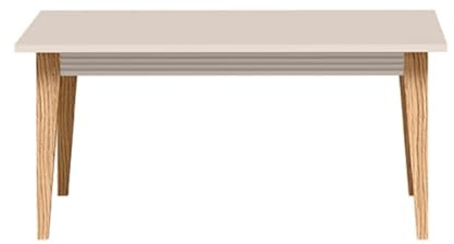 Masseno Couchtisch CUNEO, Kaschmir, 90x68x40cm, Modern Wohnzimmertisch für Couch, rechteckig Beistelltisch, Laminierte Spanplatte