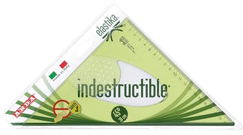 Arda EL4530 Kunststoff Zeichendreieck 45 ° 45 °/30 cm