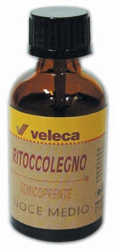 Ritocco Liquido per Legno 25 ml Veleca colore Noce Scuro per ritocchi, graffi