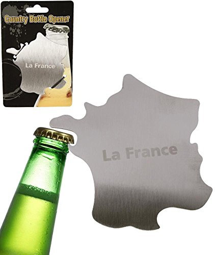 Décapsuleur en métal en forme de FRANCE ! Ouvre bouteille insolite