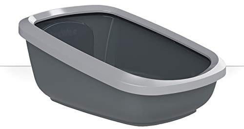 PeeWee Katzenklo EcoGranda grau offene Katzentoilette System doppelter Boden Trennsystem