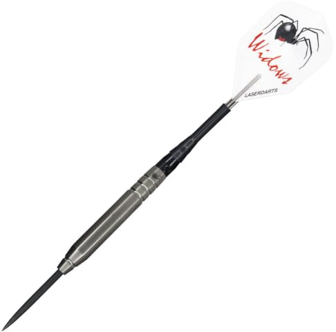 Laserdarts Silber Widow festen Punkt Wolfram Stahl Spitze Darts glatten Schaft 28 Gramm