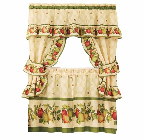Achim Home Furnishings Apple Orchard Cottage Set, 36-Inch, Antique