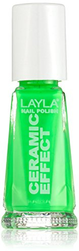 LAYLA SMALTO LAYLA CERAMIC EFFECT FLUO N.108 Neon Fluo, Colore Fluorescente Smalto Unghie Estate 10ml