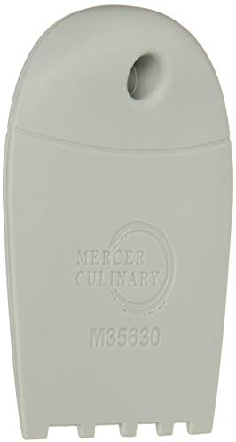 Mercer Culinary Graduated Square Notch Silicone Plating Wedge, Brown