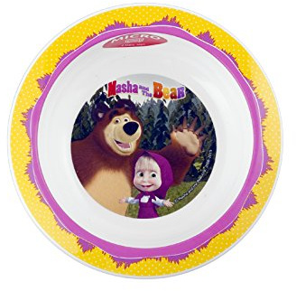 HOME 8053102 Masha&Orso Fondo Cm16,5 Tafelservice, 12-er Set