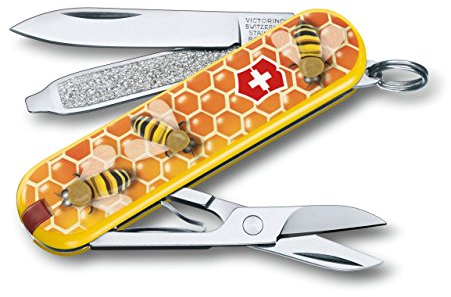 Victorinox Erwachsene Taschenmesser Classic, 58mm, Honey Bee, Angabe