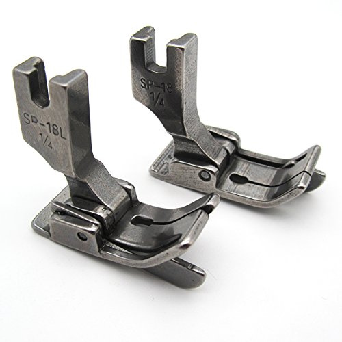 CKPSMS Marca - Prensatelas con bisagra Industrial # SP-18 con guía Derecha e Izquierda 2 Piezas (Right & Left 5/16(8mm))