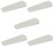 5 x sossai® Türkeil | TSK95 | Türstopper aus Hartgummi | Farbe: Transparent