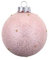 Gift Company Christbaumschmuck Christbaumkugel Deko Hänger aus Glas mit Perlen 8 cm Farbe Blush