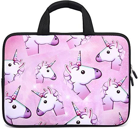 11 11.6 12 12.1 12.5 inch Laptop Carrying Bag Chromebook Case Notebook Ultrabook Bag Tablet Cover Neoprene Fit Samsung Google Acer HP DELL Lenovo Asus (11 11.6 12.1 12.2 inch, Unicorns)