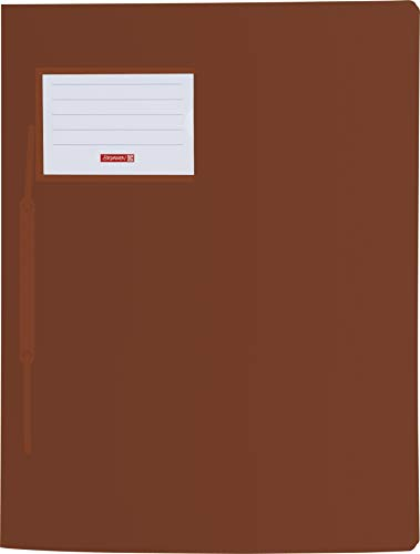 Brunnen 102015079 Schnellhefter FACT!pp (A4, aus transluzentem PP, mit Namensschild, mit Einstecktasche innen) Braun