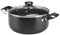 Mastercook Non Stick Casserole with Glass Lid 22cm - 3.5L Marble Finish Heavy Duty Round Ceramic Non Stick Coating Aluminium Casserole Pot Pan Dish with Double Bakelite Handles (22cm - 3.5L)