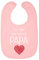 Babylatz mit Spruch Ich Habe den besten Papa Baby Lätzchen Latz One Size Rosa