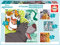 Educa 18628, Disney Klassiker, 4in1 Puzzleset mit 12/16/20/25 Teilen, Puzzle für Kinder ab 3 Jahren, Dschungelbuch, Susi & Strolch, 101 Dalmatiner, König der Löwen