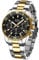 BIDEN Relojes Hombre, Grandes de Pulsera Militares Cronografo Diseñador Luminosos Impermeable Reloj de Acero Inoxidable Dorado Analogicos Fecha