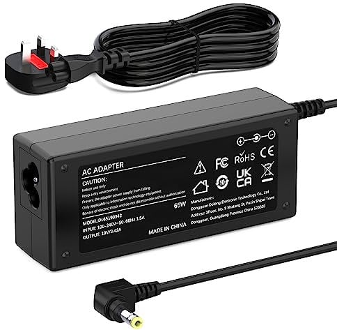 JBL Xtreme 2 Charger 65W Plug Cable for JBL Xtreme, JBL Xtreme 2, Xtreme Plus, JBL Boombox 1 2, JBL Portable Wireless Bluetooth Speaker (Black, Blue, Red) Power Supply UK 19V 3.42A