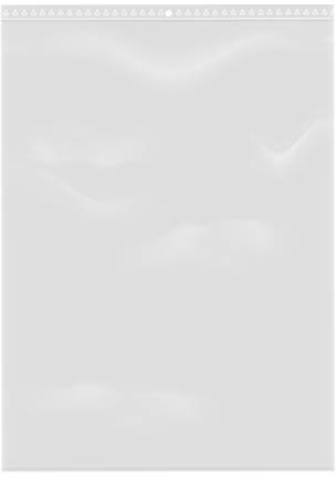 Extiff Lotto di 100 Sacchetti Trasparenti con Chiusura a Zip - Plastica Alimentare (25 x 35 cm)