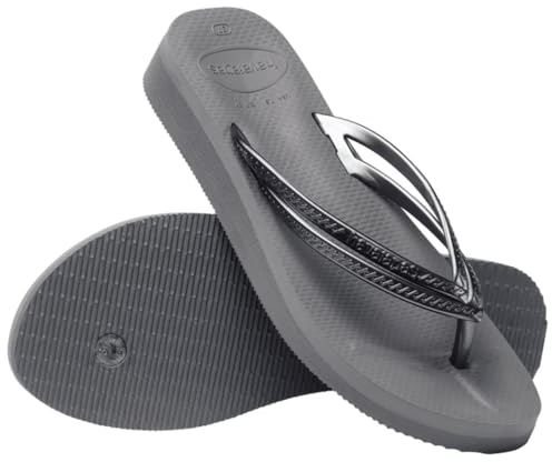 Havaianas Damen Wedges Flipflop, Stahlgrau / Stahlgrau, 42 EU