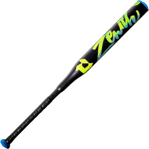 DeMarini Fp Zenith (-13) Mazza da softball a rilascio rapido, Unisex, Nero/Blu Neon/Verde Neon, 29/16 oz