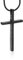 HZMAN Philipper 4:13 Kreuz Kette für Herren Inspirierend Bibel Vers Edelstahl Kreuz Halskette Anhänger Amulett Schmuck Geschenk (Schwarz)