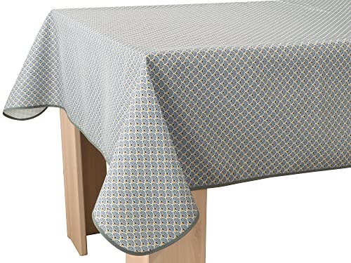 Tischdecke Fleckabweisende Pfau Grau - Rechteckig 150 x 350 cm