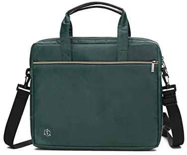 Smateria IKI handgefertigte Laptoptasche Leader 15,6 Zoll Notebook Aktentasche Schultertasche - nachhaltig aus recycelten Kunstoffen - vegan, äußerst widerstandsfähig, wasserabweisend
