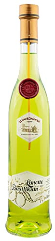 Gin-Likör Limette-Basilikum 0,5l (25% Vol.) - Fruchtiger Likör aus Gin - mit Limette und Basilikum | Schwechower Brennerei (1229)