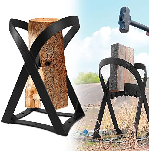 LARS360 Manueller Holzspalter Quick Brennholzspalter Spaltwerkzeug Tragbarer Brennholz Handschneider Anzündholzspalter Gusseisen Protokollspalter für Außen Innen Camping (24,5 x 21 x 37 cm)