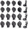 UNICRAFTALE 20 Stück 2 Stile Edelstahl Clip On Ohrringe Metall Flach Rund Blanko Clip On Ohrringe Schwarz Hypoallergen Clip On Ohrring Konverter Ohrpolster Für DIY Ohrringherstellung
