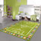Teppich-Traum Spielteppich Kinderzimmerteppich Fußball sanft warm pflegearm hautsympathisch langlebig grün, 140 x 200 cm