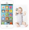 Aolso Telefon Spielzeug für Babys, Musik Handy Spielzeug, gefälschtes Telefon Spielzeug, Spielzeug Telefon für Jungen und Mädchen, Baby Spielzeug Geschenke, Kinder Lernen Mobiltelefon(weiß B)