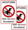 SL group - 2 Steckschild Achtung - Hier ist kein Hundeklo 20 x 30 cm stabiler PVC Kunststoff-Platte - Hinweisschild keine Hundetoilette - Pickeln & Kacken für Hunde verboten - Hunde-Verbots-Schilder