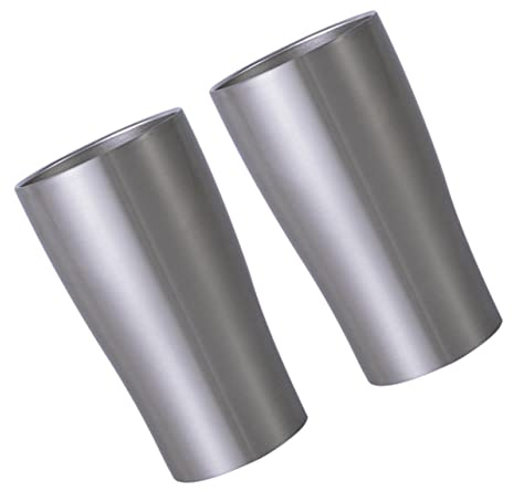 Cabilock 2 Piezas Taza Camping Calentador Tazas Vasos Termo Tazas Cafe metalicas Vasos Acero para Beber Taza café Tazas Camping Vasos para Beber aspiradora Copa Doble