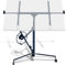 Fiqops XXL Plattenheber bis max 68 kg für Rigipsplatten 140-350cm Arbeitshöhe höhenverstellbar, max 290cm Lastarmbreite, Blau