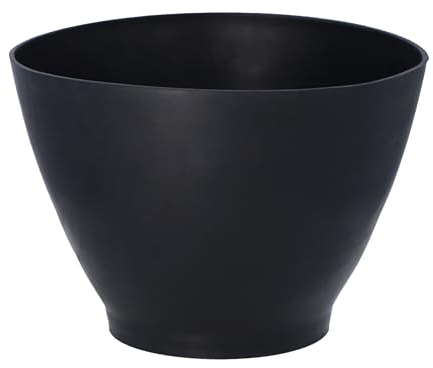 HELPMATE Gipsbecher – konische Form in schwarz – flexibler Weichkunststoff – ⌀125x95 mm ideal zum Anrühren von Gipsmasse