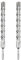 2 Pack 1 in x 10.2 in (25 x 260mm) SDS Plus Rotary Hammer Drill Bit, Masonry Drill Bit, Concrete Drill Bit for Concrete, Brick and Cement (1 in x 10.2 in (25 x 260mm))