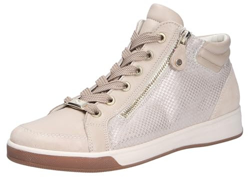 ara Damen ROM Sneaker, Shell,Shell/Silber, 37 EU
