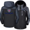 Veste imperméable pour homme pour SCANIA Manteau d'hiver coupe-vent à capuche pour extérieur Veste polaire à fermeture éclair complète Veste de montagne décontractée à capuche chaude,Black grey-XXL