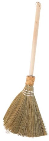 KICHOUSE Balai Doux en Paille Vietnamienne Fait À La Main Balai Chinois Doux pour Le Sol pour Garçons Et Filles Petit Mini Balai pour La Maison