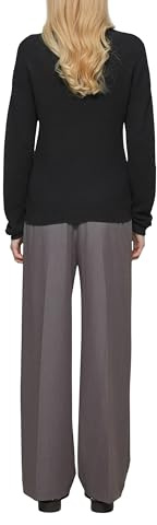 QS Pullover mit Strukturmuster und V-Ausschnitt