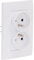 Double prise Verticale + plaque de finition Kalya - Blanc - Zenitech