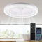 wowspeed Modern Deckenventilator mit Beleuchtung 70W, 50CM Ventilator Deckenleuchte, Leise Dimmbar Deckenlampe mit Ventilator, 3 Farbtemperatur und 6 Geschwindigkeiten Deckenventilator mit Lampe