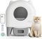 The Fellie Self Cleaning Cat Litter Box, Automatic Cat Litter Tray for Multiple Cats, APP Control, Robot Litter Tray with Garbage Bags, Odor Control Safety Protection, Removable Washable Liner