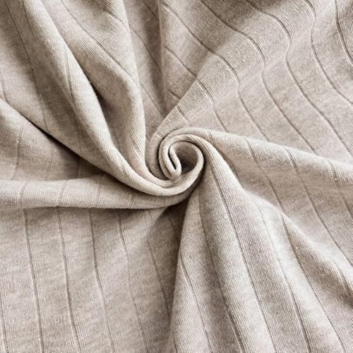 PAWOTEX Ripp jersey Rippjersey Stoff Meterware Rib Jersey Bedruckt Ribstrick Elastische Gerippter Jerseystoff Ökotex 100% baumwollstoff für Bekleidung Kinder, Mädchen Tops Mützen Schals 150x50cm 180g