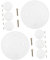 KONTONTY Lot De 8 Caches Blancs Pour Prises De De Plafond Ronds En Polypropylène
