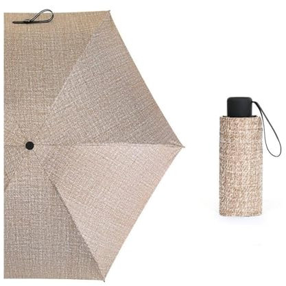 ATMRC Folding Umbrella Umbrellas Mini Pocket Umbrella UV Small Umbrellas Portable 5 Folding 18cm Length Parasol Umbrella Windproof