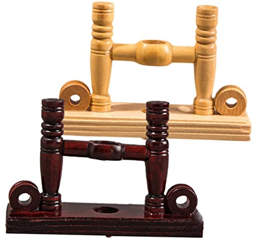 MAGICLULU 2Pcs Wooden Folding Stand Traditional Fan Holder for Japanese Chinese Fans Simple Decorative Rack for Home and Office Attractive Fan Storage